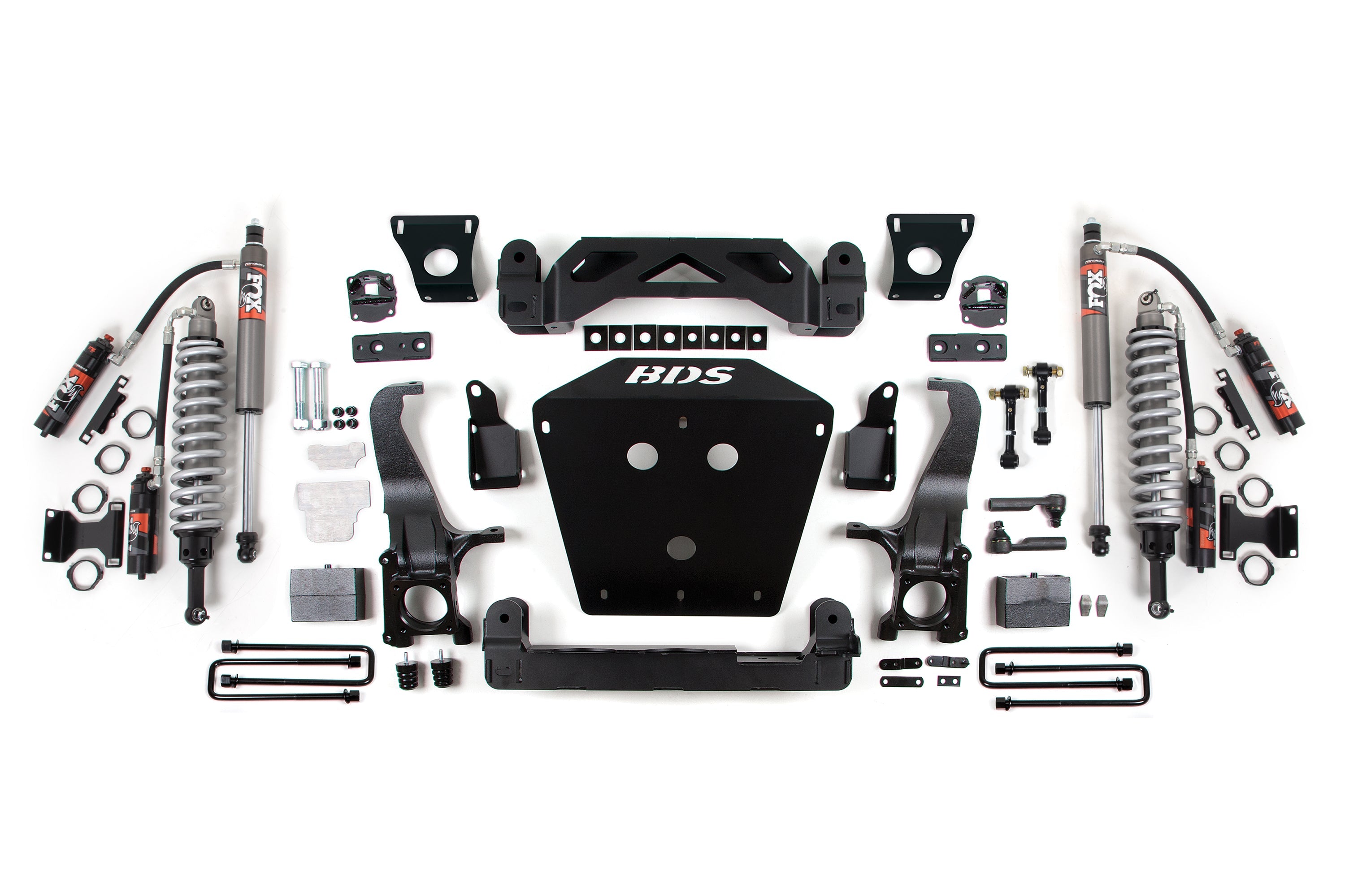 07-15 Toyota Tundra 7 Inch Suspension System, 4 Inch Rear Block - Fox 2.5 Performance Elite Series C/O, Fox 2.5 Performance Elite Series Shocks BDS Suspension