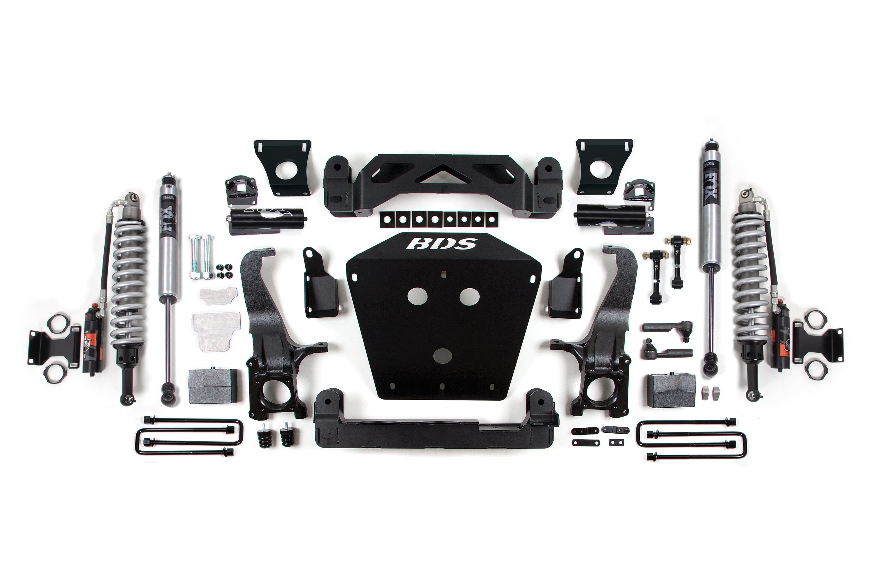 16-21 Toyota Tundra 7 Inch Suspension System, 4 Inch Rear Block - Fox 2.5 Performance Elite Series C/O, Fox 2.0 Performance Series Shocks BDS Suspension
