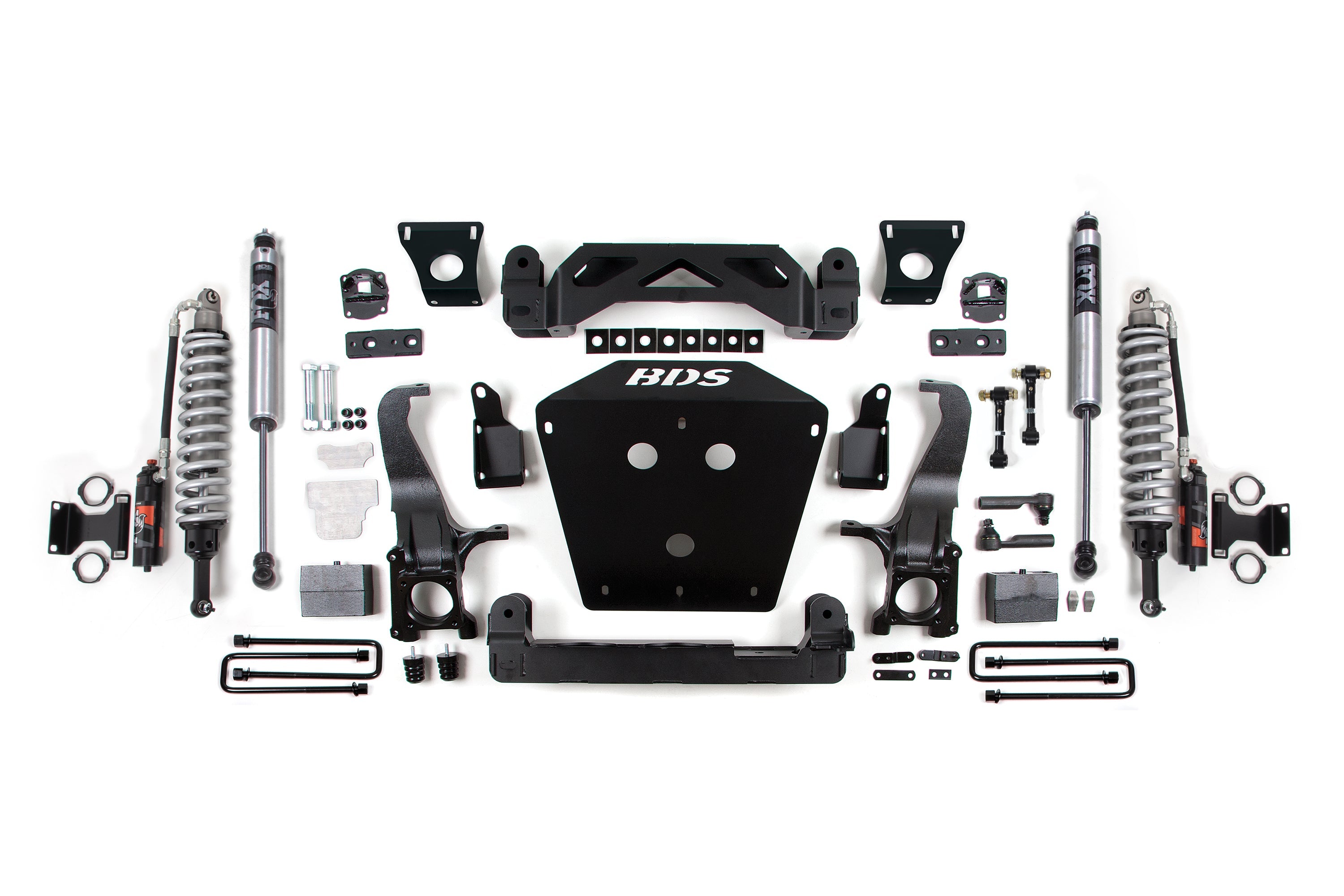 16-21 Toyota Tundra 5 Inch Suspension System, 3 Inch Rear Block - Fox 2.5 Performance Elite Series C/O, Fox 2.0 Performance Series Shocks BDS Suspension