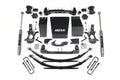 14-18 Chevrolet Silverado 1500 - GMC Sierra 1500 4WD 4.5 Inch Suspension Lift Kit (Cast Steel), 4 Inch Rear Lift, Leaf Springs, NX2 Nitro Series Shocks BDS Suspension