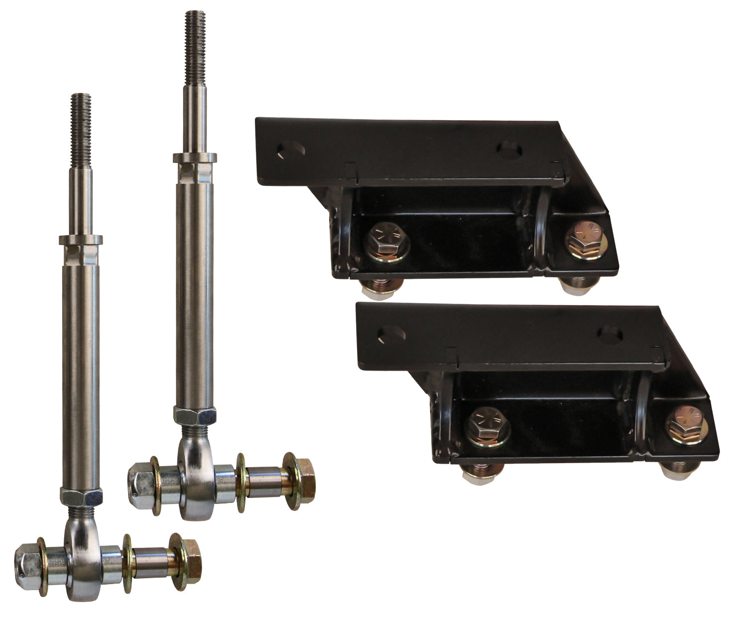 Adjustable 10mm Extended Links/Brackets 03-12 RAM 2500/3500 4x4 6 Lift Carli Suspension