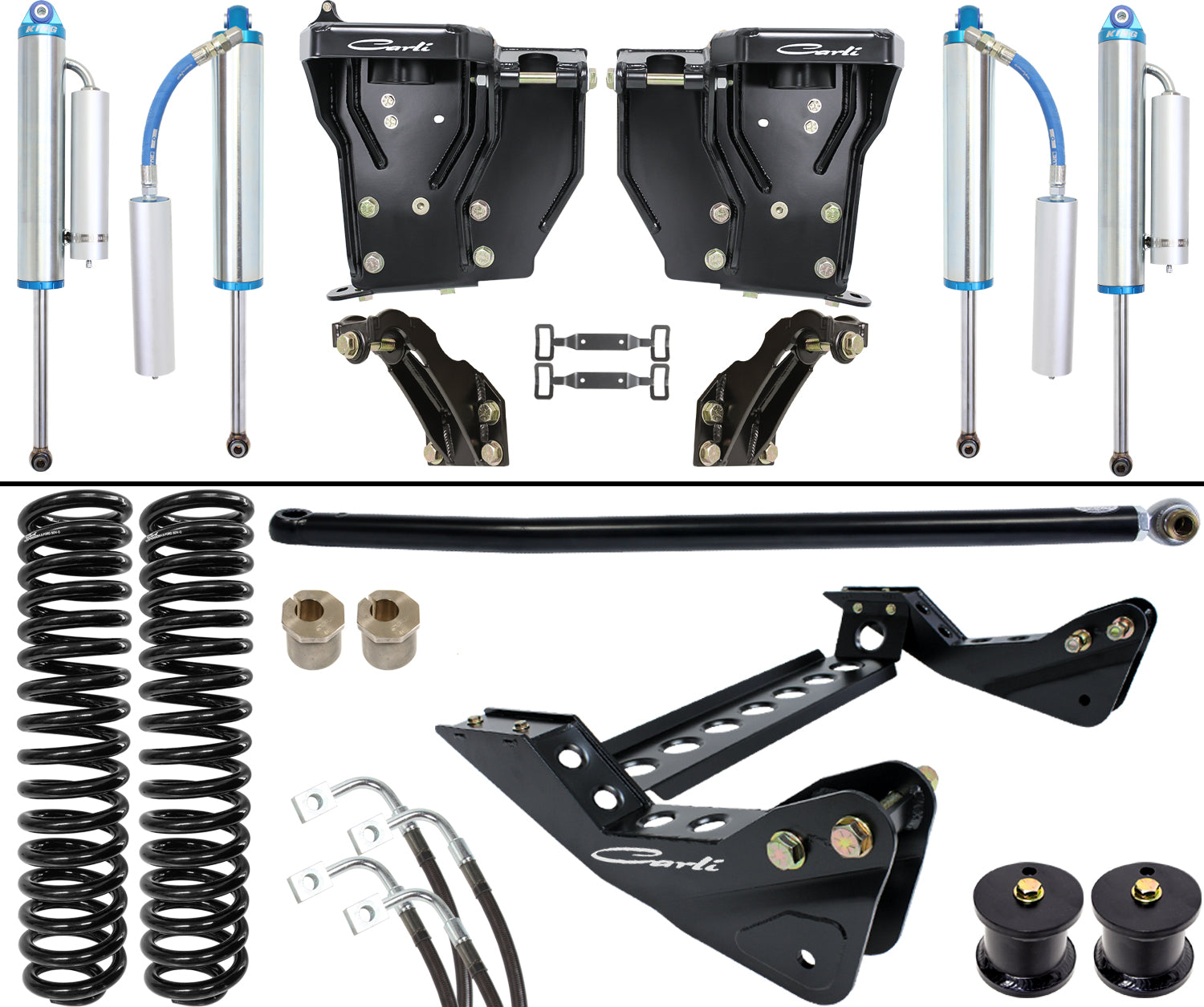 Dominator 2.5 System Base 4.5 Lift 2008-10 Ford F250/F350 Diesel Carli Suspension
