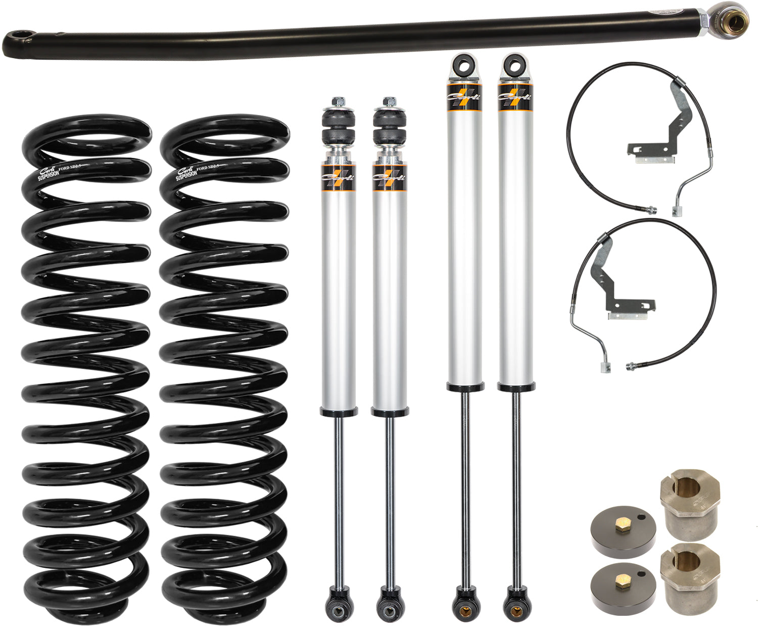 Commuter Leveling System Base 2.5 inch Lift 2005-07 Ford F250/F350 Diesel PAP Carli Suspension