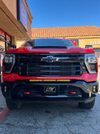 24-26 Chevy Silverado 2500/3500 Behind the Grille Light Bar Mount Kit for Baja Designs 30 inch Light Bar