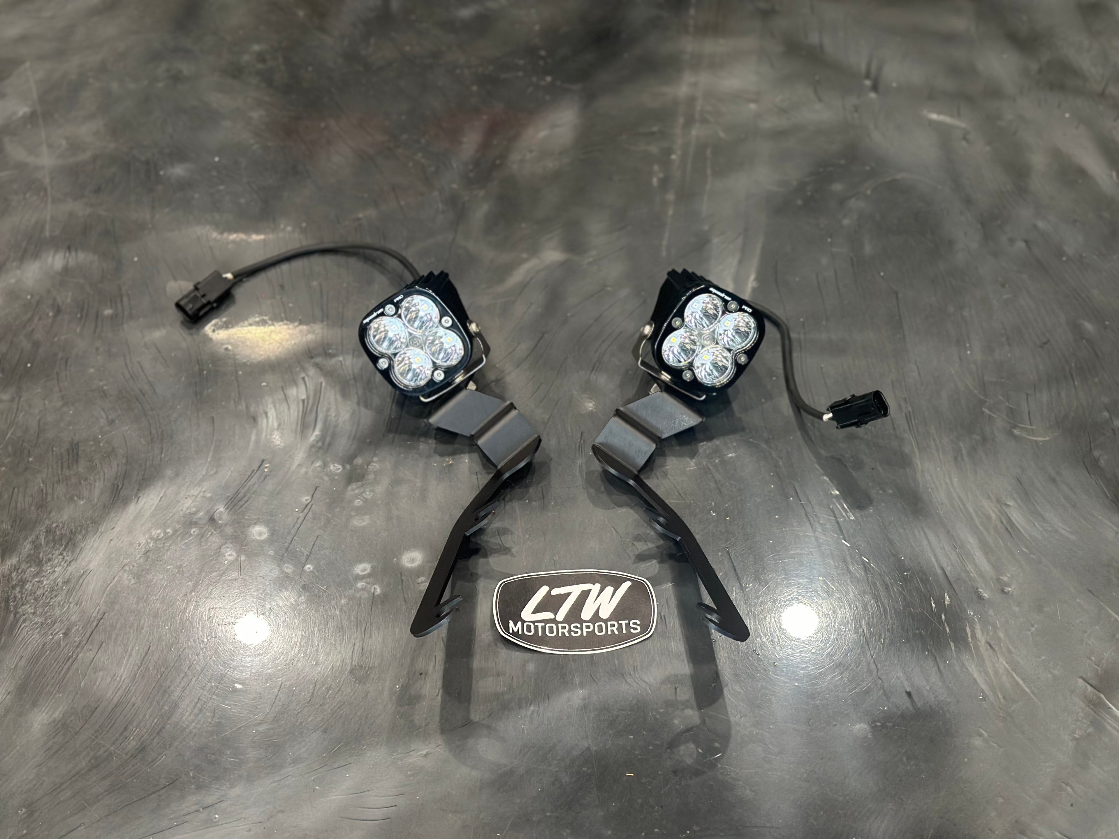 19-25 Chevy Silverado 1500 A Pillar Light Bracket Kit for Baja Designs Pods-LTW Motorsports