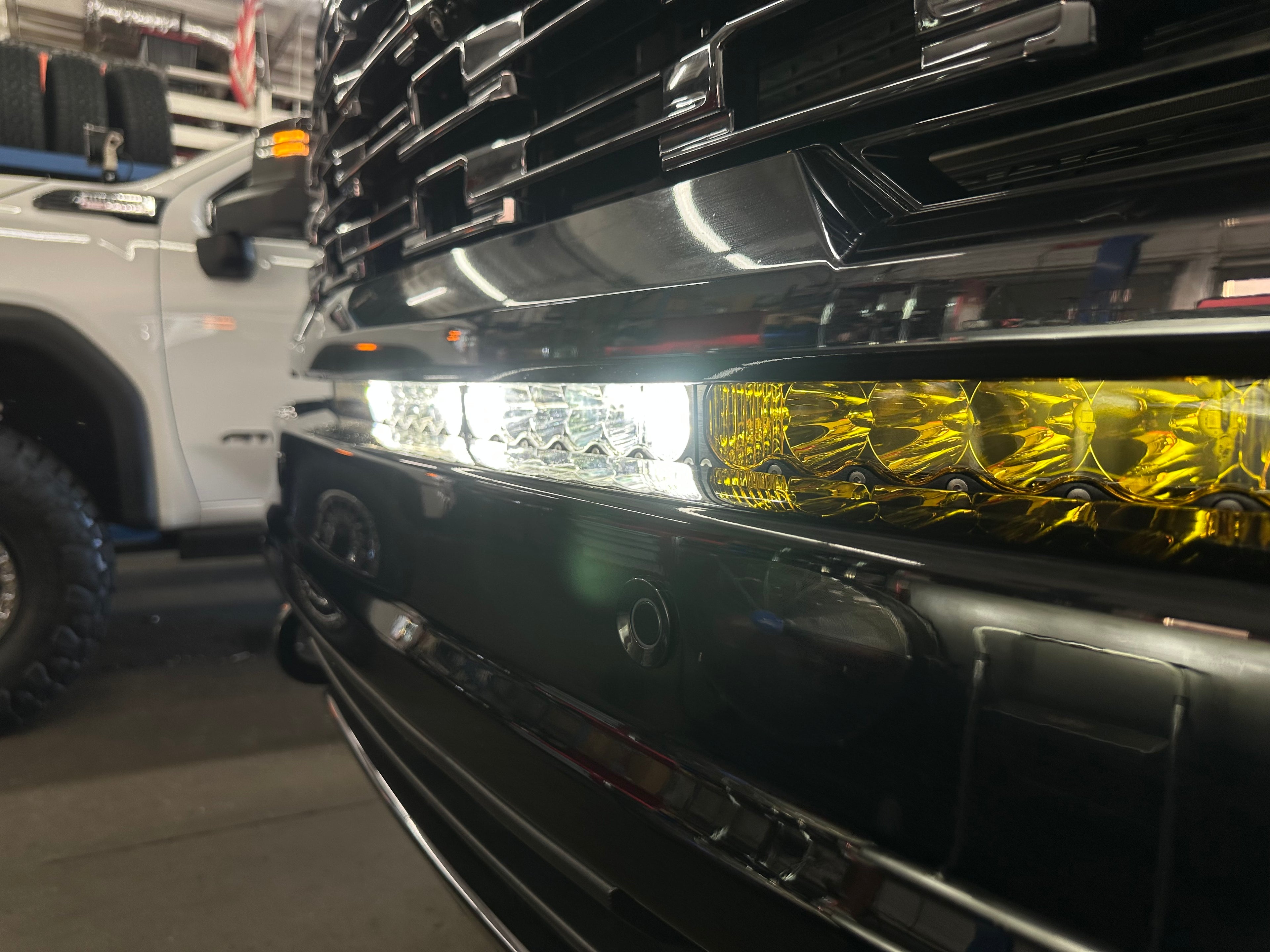 24-26 GMC Sierra 2500/3500 Behind the Grille Light Bar Mount Kit for Baja Designs 40 inch Light Bar