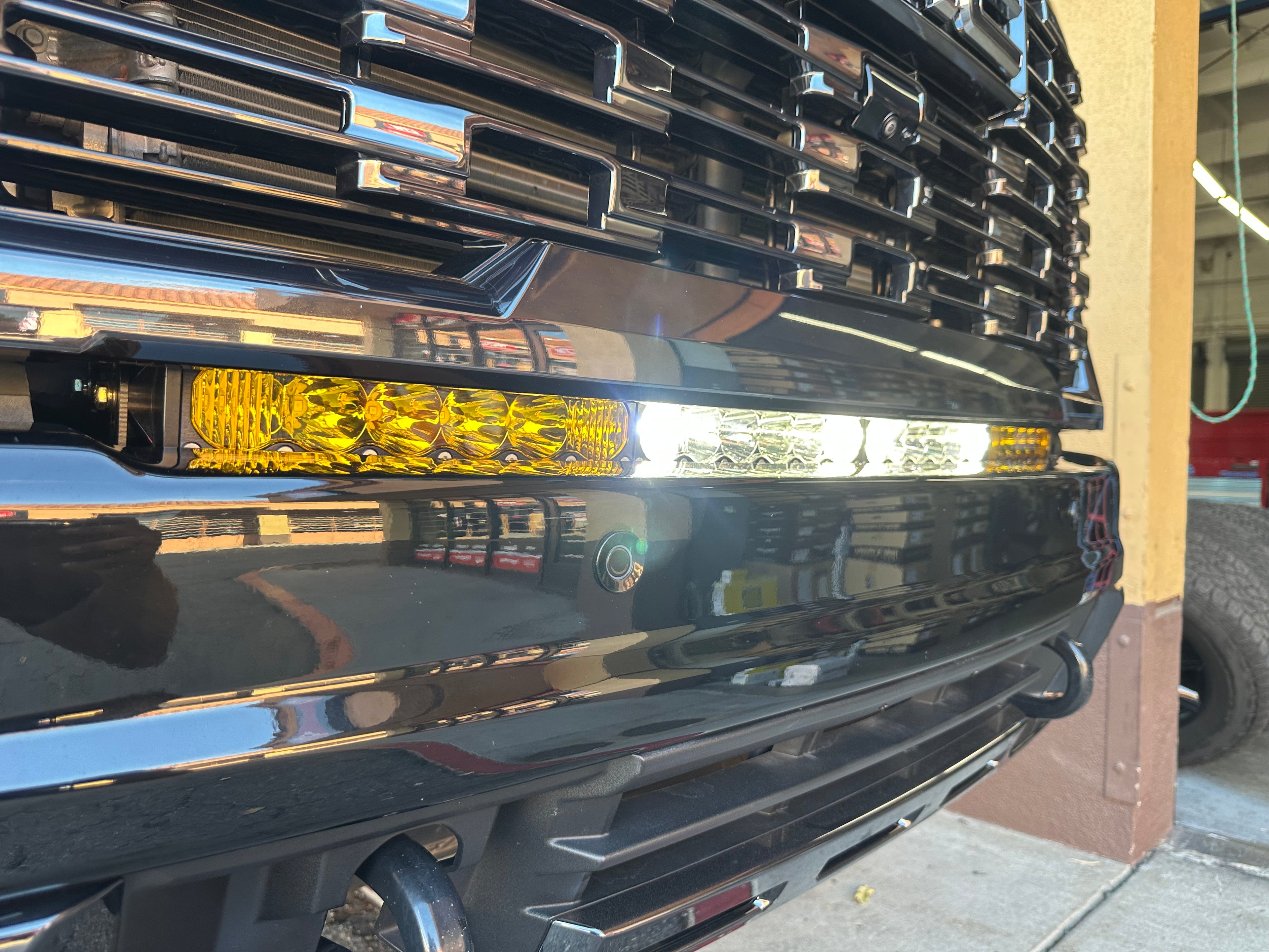 24-26 GMC Sierra 2500/3500 Behind the Grille Light Bar Mount Kit for Baja Designs 40 inch Light Bar