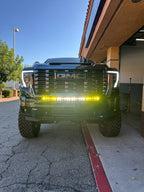 24-26 GMC Sierra 2500/3500 Behind the Grille Light Bar Mount Kit for Baja Designs 40 inch Light Bar