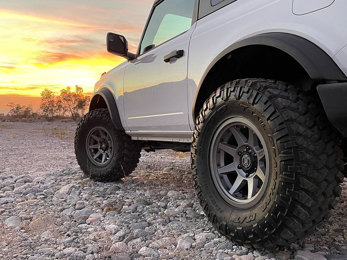 2021-2026 Ford Bronco 3 Inch Lift Coilover Spacer Kit, ICON Alloys