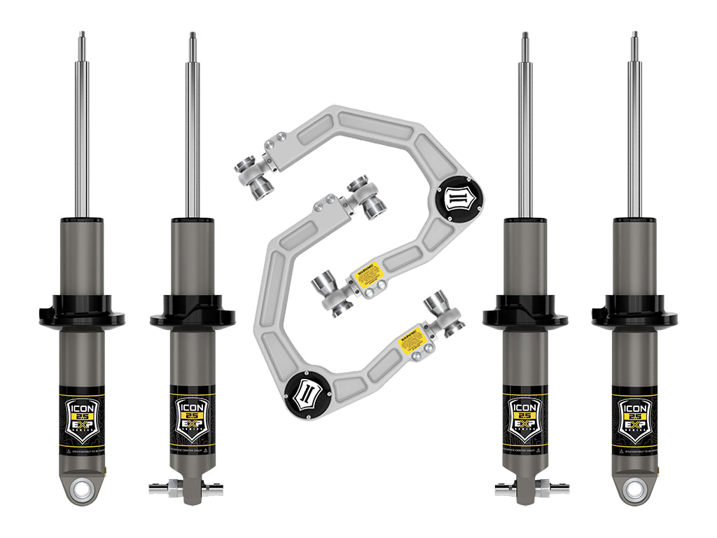 2021-2023 Ford Bronco Hoss 1.0 Pkg 1.375-3 Inch Lift Stage 2 Suspension System Billet Icon Vehicle Dynamics