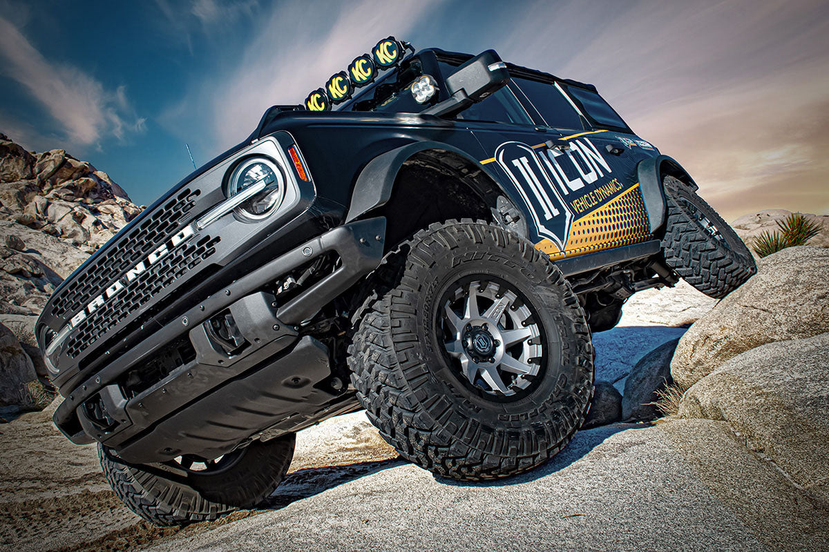 21-23 Bronco Non-Sasquatch 3-4 Inch Lift Stage 8 Suspension System Billet UCA Heavy Rate Rear Spring Icon Vehicle Dynamics