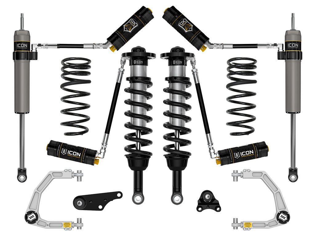2024-2025 Toyota Tacoma 1.25-3 Inch Lift Stage 5 Suspension System Billet Overland Rear Springs Icon Vehicle Dynamics