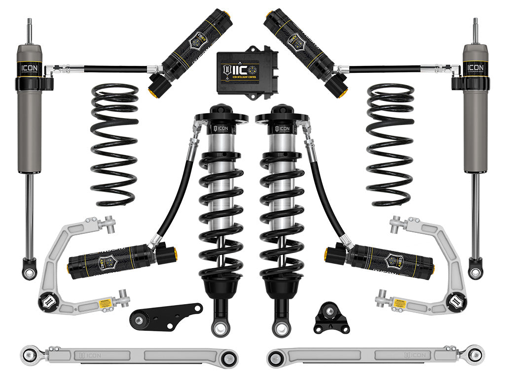 2024-2025 Toyota Tacoma 1.25-3 Inch Lift Stage 10 Suspension System Billet Triple Rate Rear Springs Icon Vehicle Dynamics