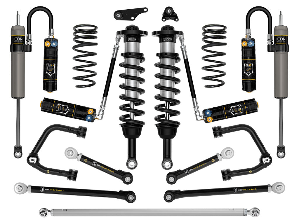 2024-2025 Toyota Tacoma 1.25-3 Inch Lift Suspension System Tubular Icon Vehicle Dynamics