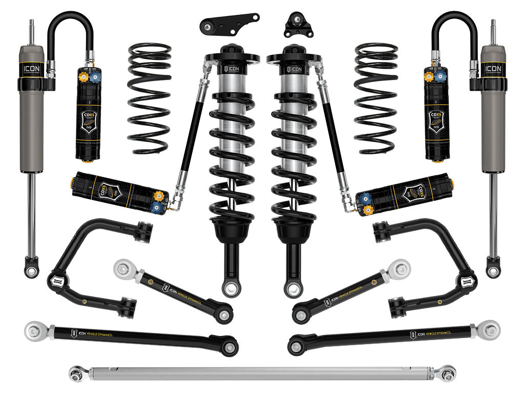 2024-2025 Toyota Tacoma 1.25-3 Inch Lift Stage 12 Suspension System Tubular Icon Vehicle Dynamics