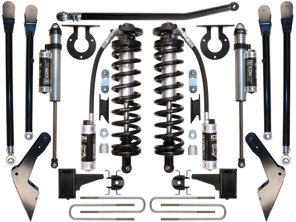 08-10 Ford F-250/F-350 4-5.5 Inch Stage 4 Coilover Conversion System Icon Vehicle Dynamics