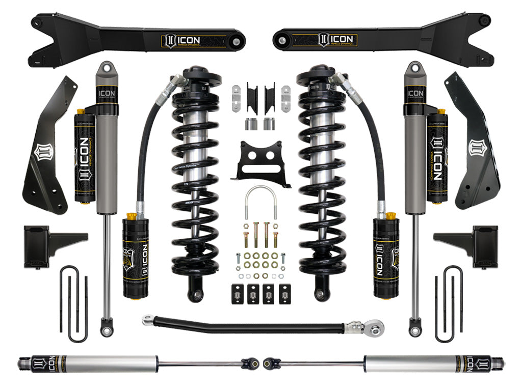 11-16 Ford F250/F350 4-5.5 Inch Stage 5 Coilover Conversion System W Radius Arm Icon Vehicle Dynamics