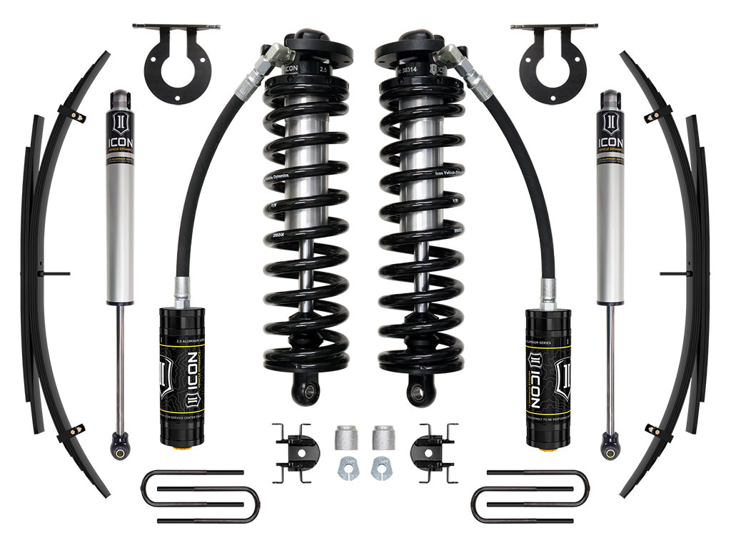 2017-2023 Ford F-250/F-350 Super Duty 4WD 2.5-3 Inch Lift Stage 1 Coilover System W/ Expansion Packs Icon Vehicle Dynamics