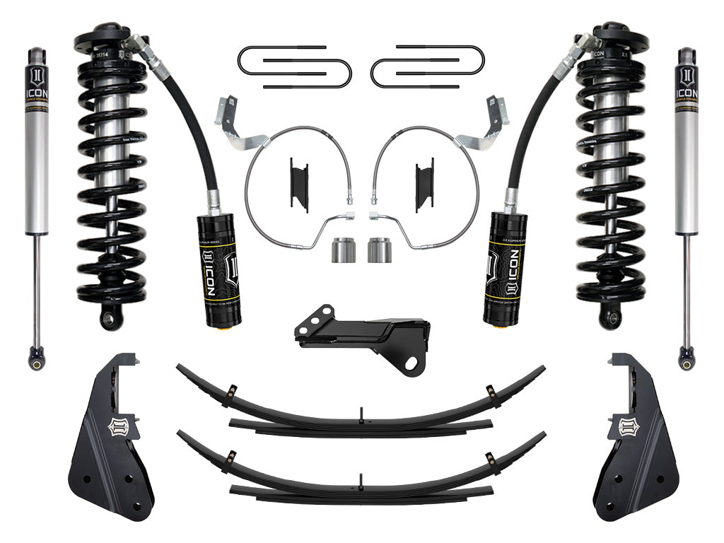 2023-2025 Ford F-250/F-350 Super Duty 4WD 4-5.5 Inch Lift Stage 1 Coilover Conversion System W/ Expansion Packs Icon Vehicle Dynamics