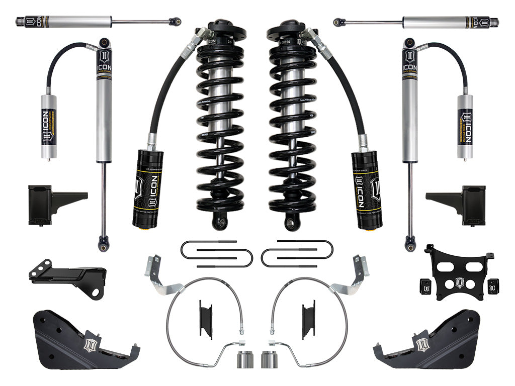 2023-2025 Ford F-250/F-350 Super Duty 4WD 4-5.5 Inch Lift Coilover Conversion System Icon Vehicle Dynamics