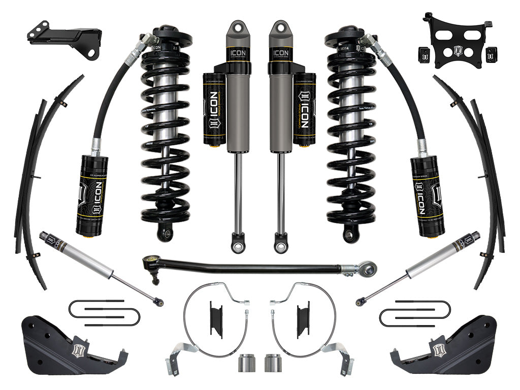 2023-2025 Ford F-250/F-350 Super Duty 4WD 4-5.5 Inch Lift Stage 4 Coilover Conversion System W/ Expansion Packs Icon Vehicle Dynamics