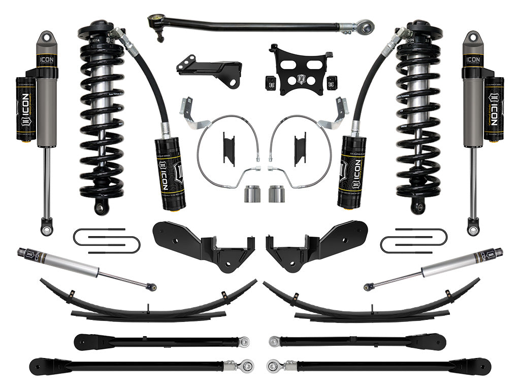 2023-2025 Ford F-250/F-350 Super Duty 4WD 4-5.5 Inch Lift Stage 6 Coilover Conversion System W/ Expansion Packs Icon Vehicle Dynamics