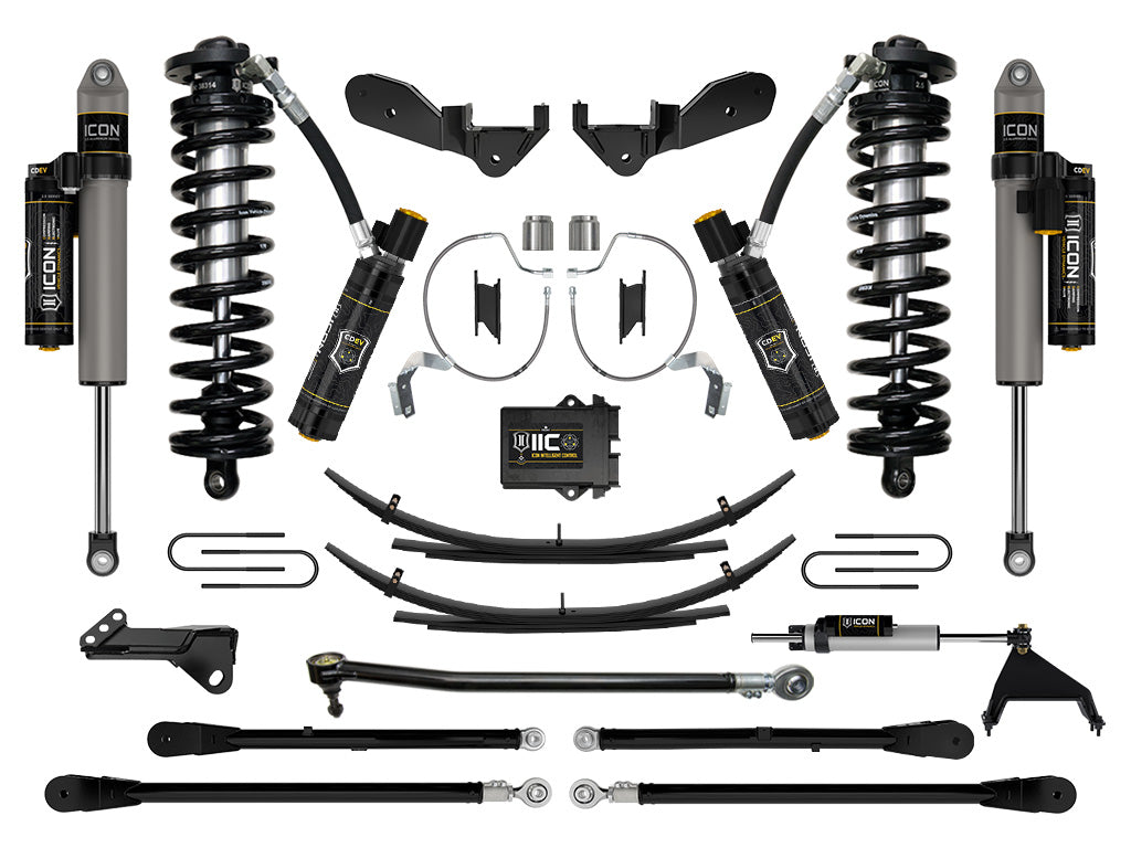 2023-2025 Ford F-250/F-350 Super Duty 4WD 4-5.5 Inch Lift Stage 8 Coilover Conversion System W/ Expansion Packs Icon Vehicle Dynamics