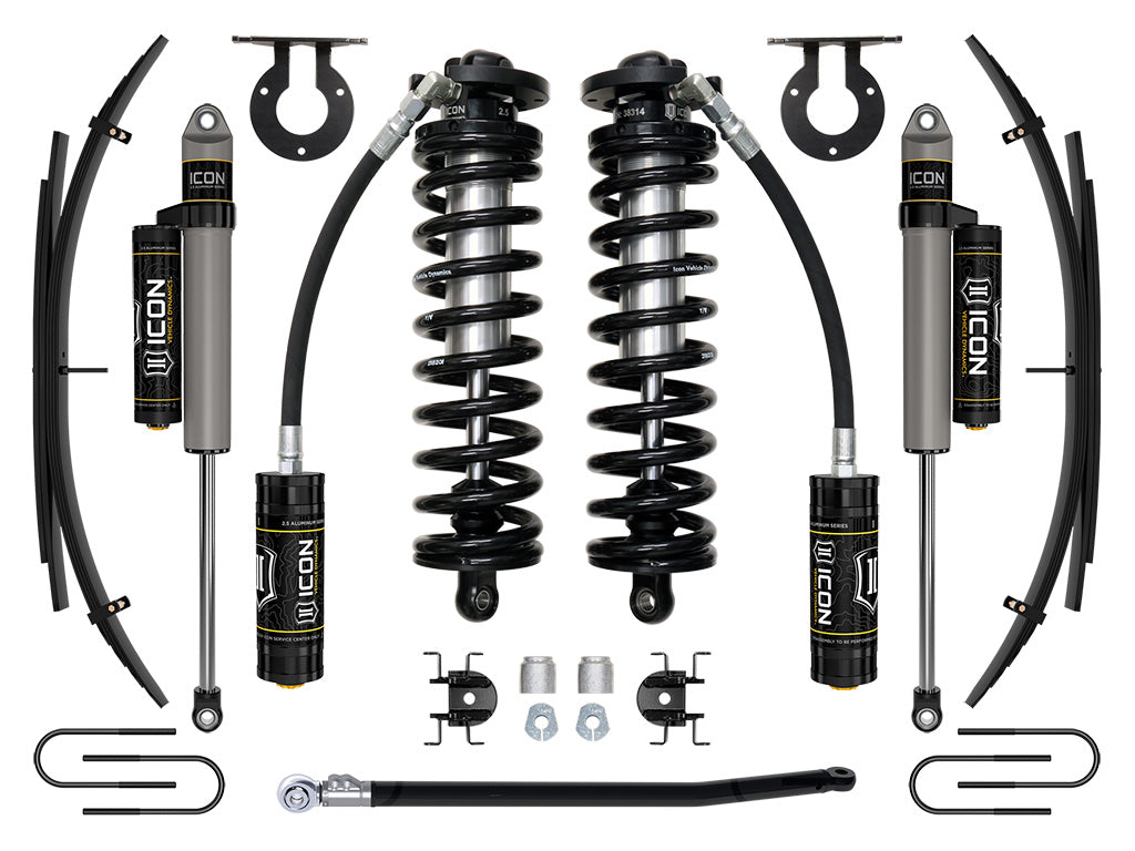 08-10 Ford F250/F350 2.5-3 Inch Lift Stage 3 Coilover System W/ Leaf Springs Icon Vehicle Dynamics