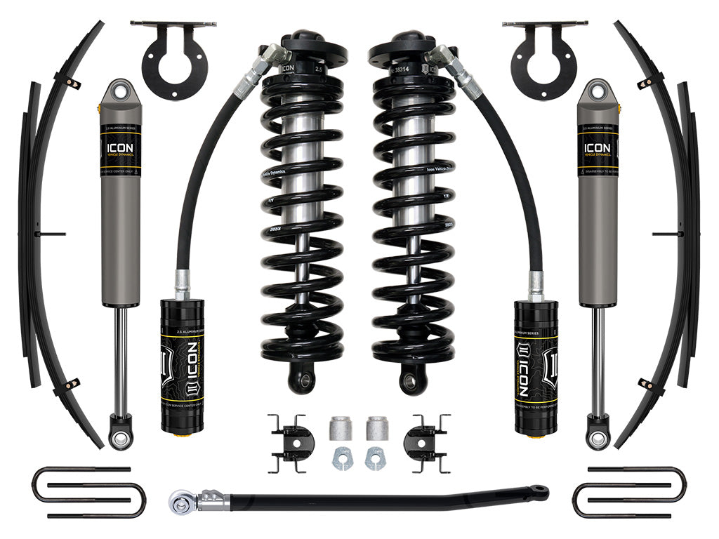 11-16 Ford F250/F350 2.5-3 Inch Lift Stage 2 Coilover System W/ Leaf Springs Icon Vehicle Dynamics
