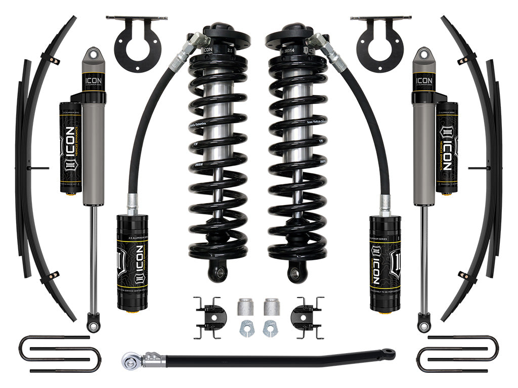 11-16 Ford F250/F350 2.5-3 Inch Lift Stage 3 Coilover System W/ Leaf Springs Icon Vehicle Dynamics