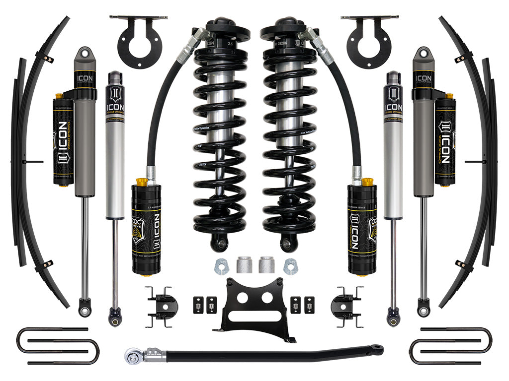 11-16 Ford F250/F350 2.5-3 Inch Lift Stage 4 Coilover System W/ Leaf Springs Icon Vehicle Dynamics