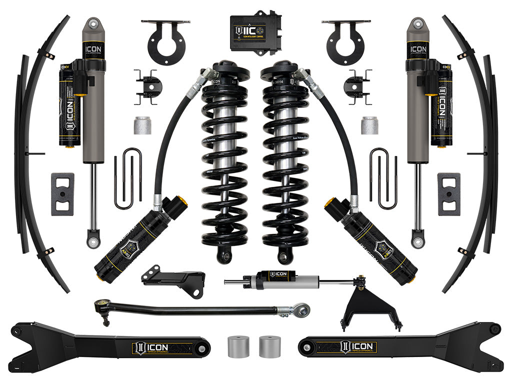2023-2025 Ford F-250/F-350 Super Duty 4WD 2.5-3 Inch Lift Stage 6 Coilover Conversion System With Radius Arms And Expansion Packs Icon Vehicle Dynamics