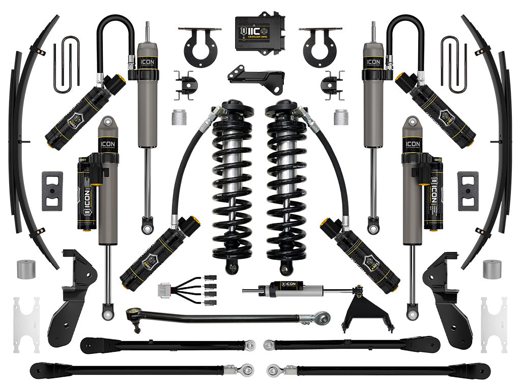 2023-2025 Ford F-250/F-350 Super Duty 4WD 2.5-3 Inch Lift Stage 7 Coilover Conversion System With 4-Link And Expansion Packs Icon Vehicle Dynamics