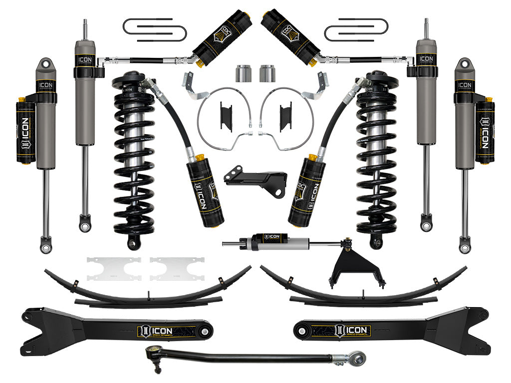 2023-2025 Ford F-250/F-350 Super Duty 4WD 4-5.5 Inch Lift Stage 7 Coilover Conversion System W/ Radius Arms & Expansion Packs Icon Vehicle Dynamics