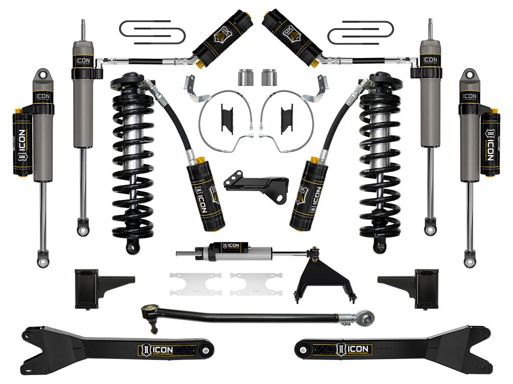 2023-2025 Ford F-250/F-350 Super Duty 4WD 4-5.5 Inch Lift Stage 7 Coilover Conversion System W/ Radius Arms Icon Vehicle Dynamics
