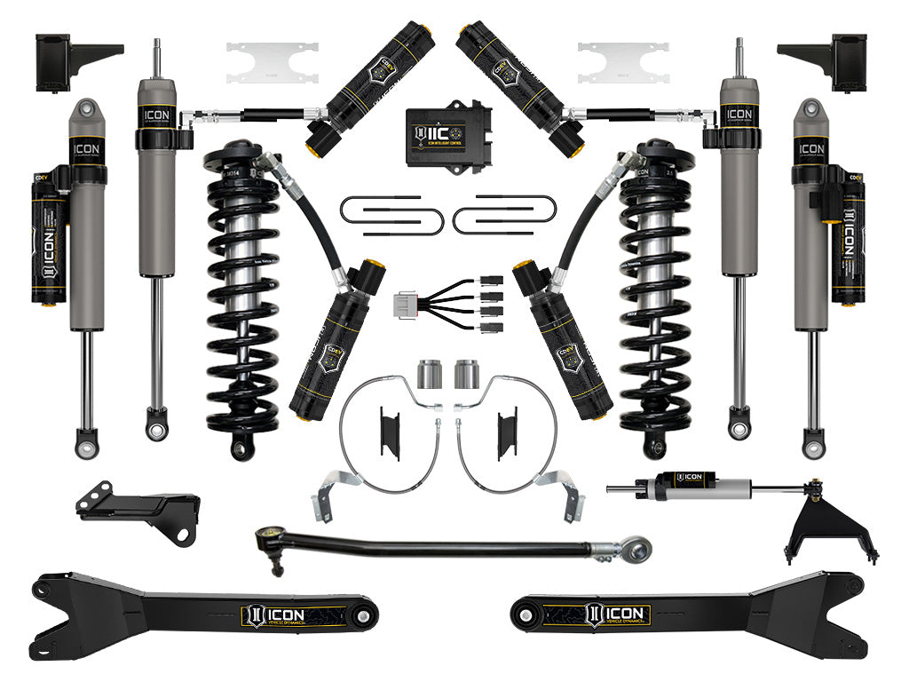 2023-2025 Ford F-250/F-350 Super Duty 4WD 4-5.5 Inch Lift Stage 9 Coilover Conversion System W/ Radius Arms Icon Vehicle Dynamics