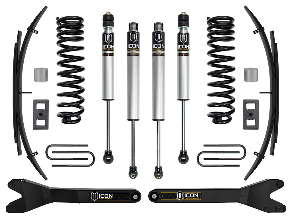 2023-2025 Ford F-250/F-350 Super Duty 4WD Gas 2.5 Inch Lift Suspension System W/ Radius Arms And Expansion Packs Icon Vehicle Dynamics