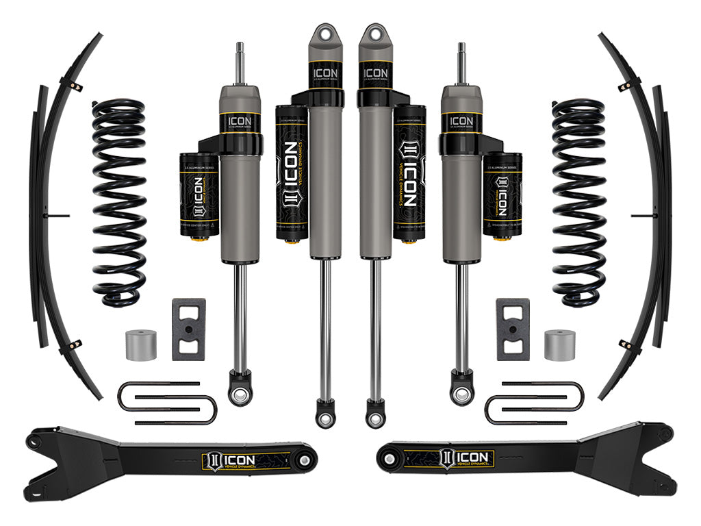2023-2025 Ford F-250/F-350 Super Duty 4WD Gas 2.5 Inch Lift Suspension System W/ Radius Arms And Expansion Packs Icon Vehicle Dynamics