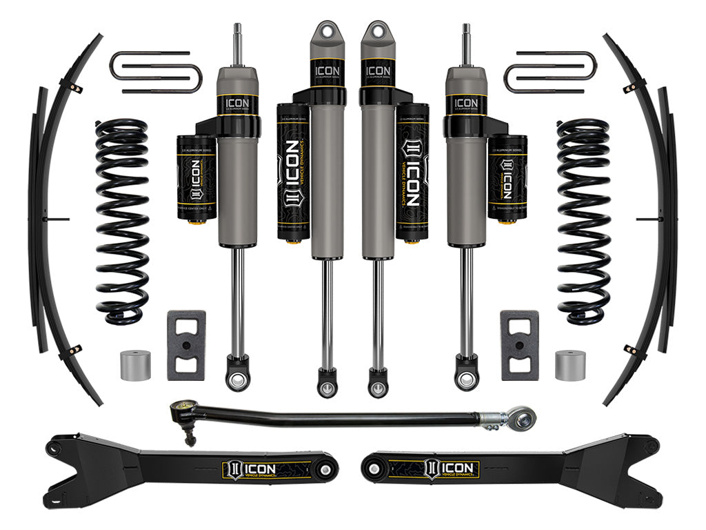 2023-2025 Ford F-250/F-350 Super Duty 4WD Gas 2.5 Inch Lift Suspension System W/ Radius Arms And Expansion Packs Icon Vehicle Dynamics