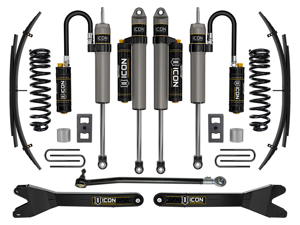2023-2025 Ford F-250/F-350 Super Duty 4WD Gas 2.5 Inch Lift Suspension System W/ Radius Arms And Expansion Packs Icon Vehicle Dynamics