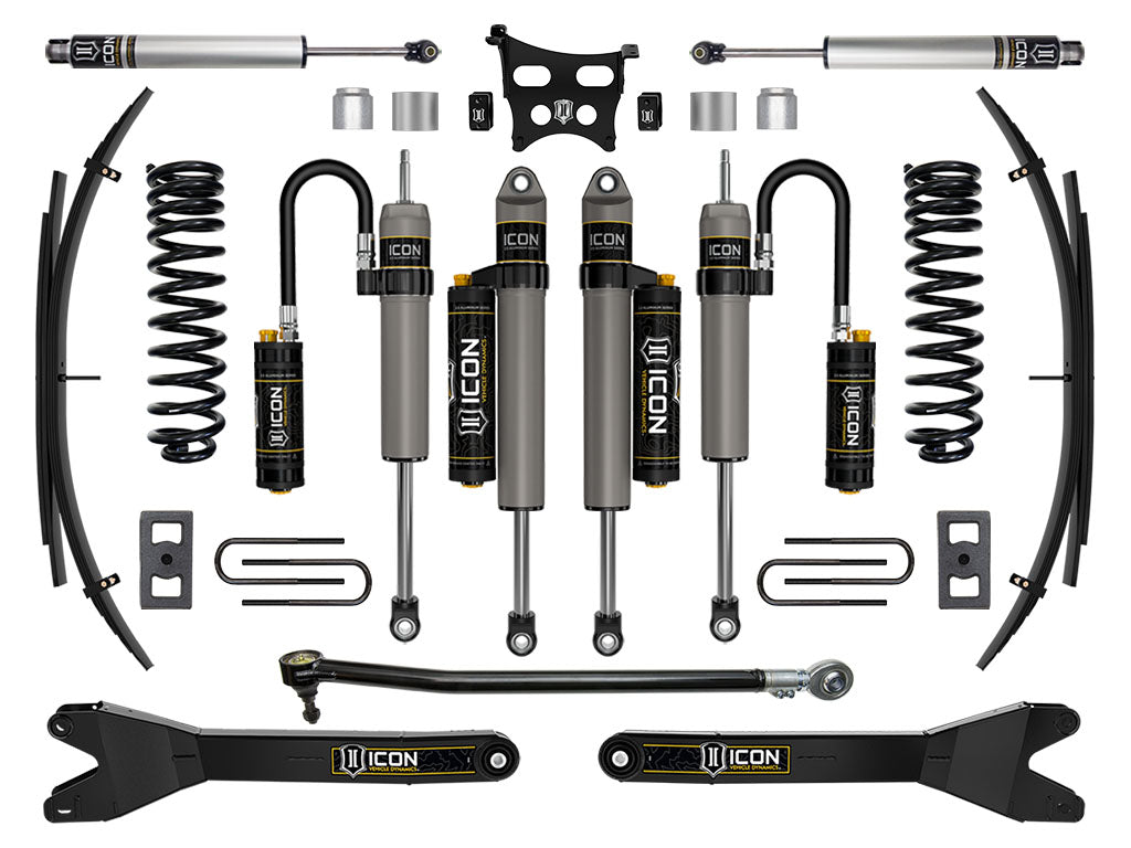 2023-2025 Ford F-250/F-350 Super Duty 4WD Gas 2.5 Inch Lift Suspension System W/ Radius Arms And Expansion Packs Icon Vehicle Dynamics