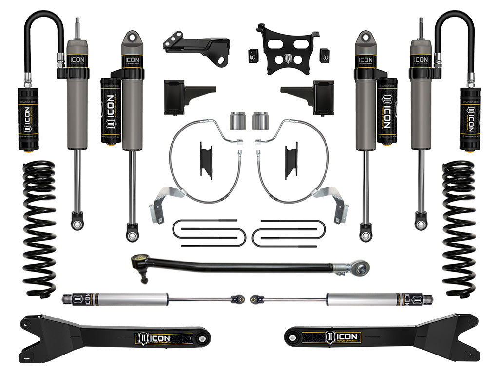 2023-2025 Ford F-250/F-350 Super Duty 4WD Diesel 4.5 Inch Lift Stage 4 Suspension System W/ Radius Arms Icon Vehicle Dynamics