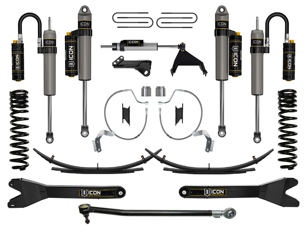 2023-2025 Ford F-250/F-350 Super Duty 4WD Diesel 4.5 Inch Lift Stage 5 Suspension System W/ Radius Arms & Expansion Packs Icon Vehicle Dynamics