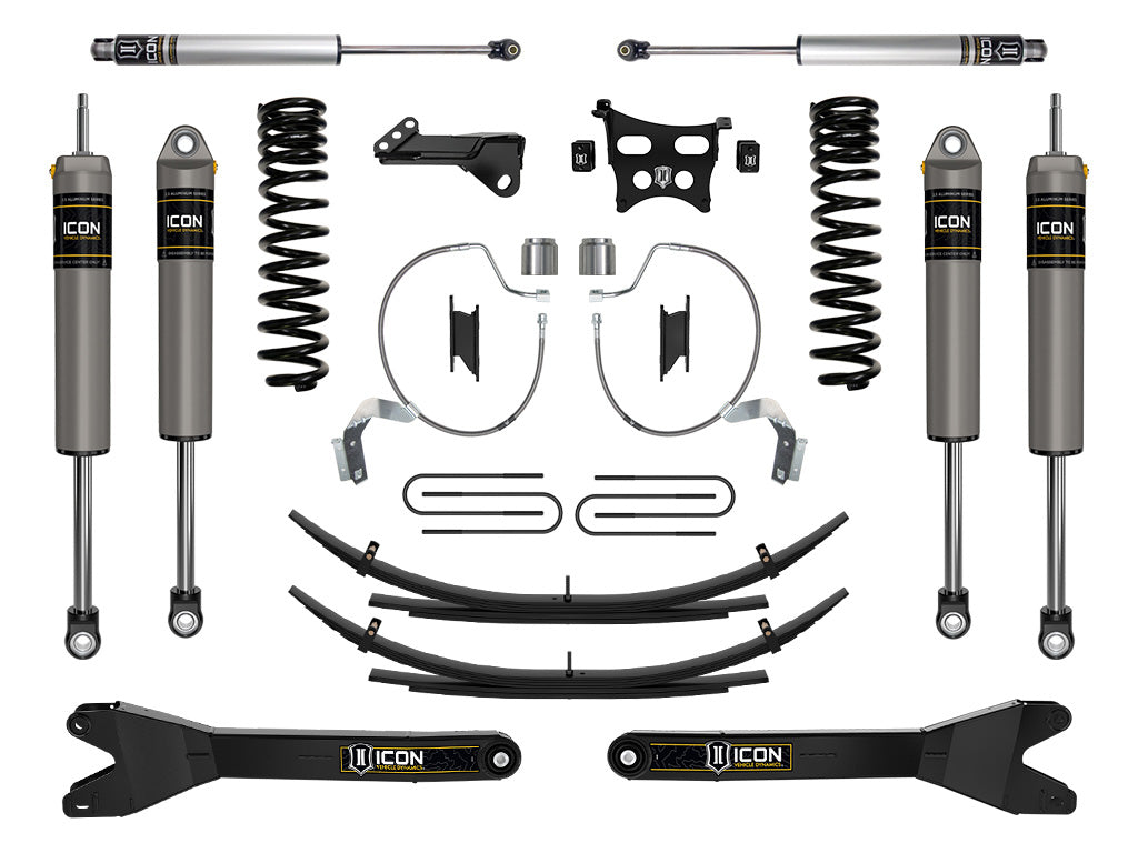 2023-2025 Ford F-250/F-350 Super Duty 4WD Gas 2.5 Inch Lift Suspension System W/ Radius Arms And Expansion Packs Icon Vehicle Dynamics