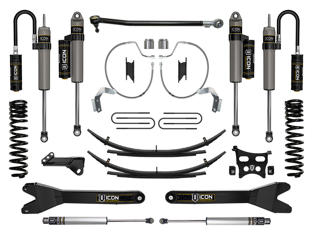 2023-2025 Ford F-250/F-350 Super Duty 4WD Gas 2.5 Inch Lift Suspension System W/ Radius Arms And Expansion Packs Icon Vehicle Dynamics