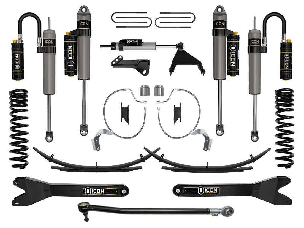 2023-2025 Ford F-250/F-350 Super Duty 4WD Gas 2.5 Inch Lift Suspension System W/ Radius Arms And Expansion Packs Icon Vehicle Dynamics