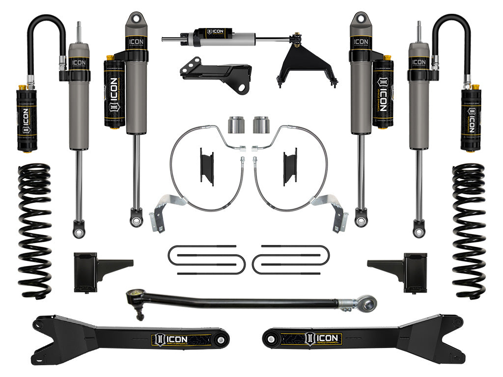 2023-2025 Ford F-250/F-350 Super Duty 4WD Gas 2.5 Inch Lift Suspension System W/ Radius Arms Icon Vehicle Dynamics