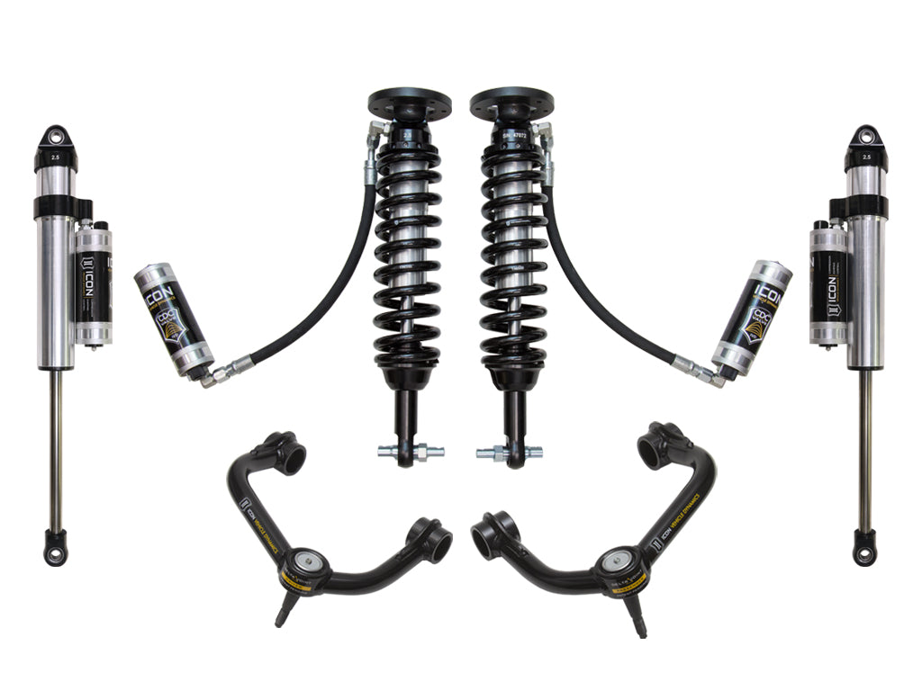 2014 Ford F150 4WD 1.75-2.63 Inch Stage 5 Suspension System W Tubular UCA Icon Vehicle Dynamics