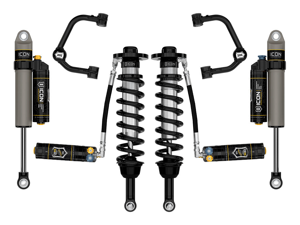 2021-2024 Ford F-150 4WD 2.75-3.5 Inch Lift Stage 4 Suspension System Tubular CDXS Icon Vehicle Dynamics