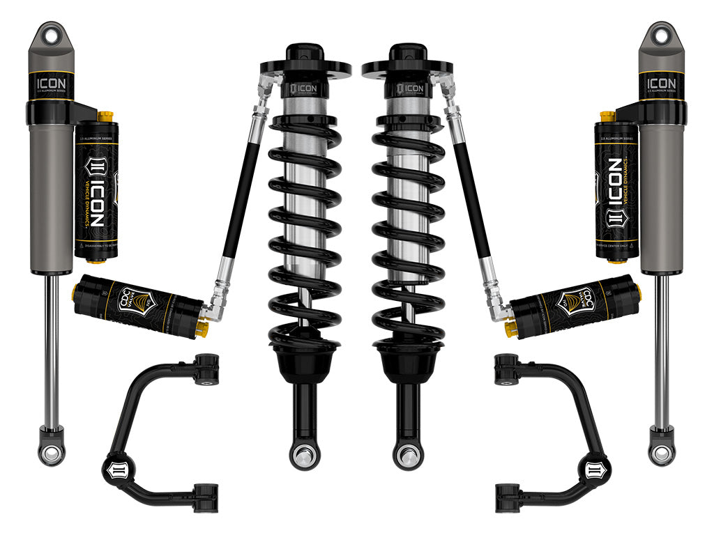 2021-2024 Ford F-150 4WD 2.75-3.5 Inch Lift Stage 4 Suspension System Tubular CDCV Icon Vehicle Dynamics